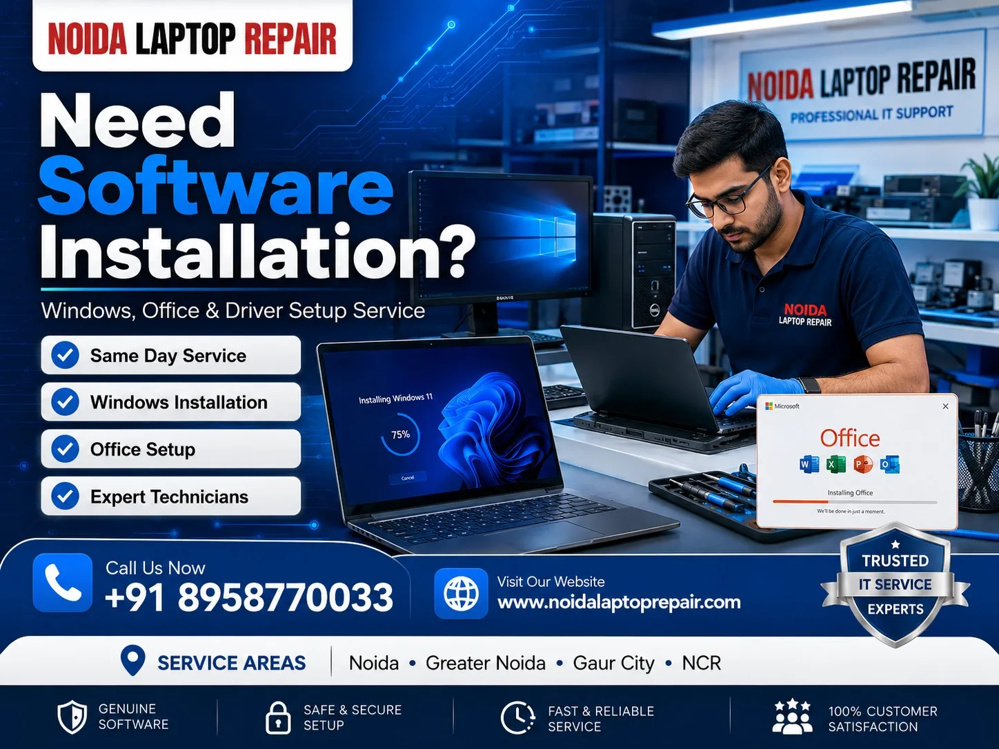 Software Installation Service in Noida for Windows and Office setup